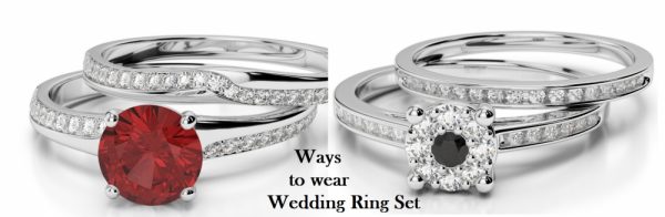 Ways To Wear A Wedding Ring Set | Designer Bridal Ring Set